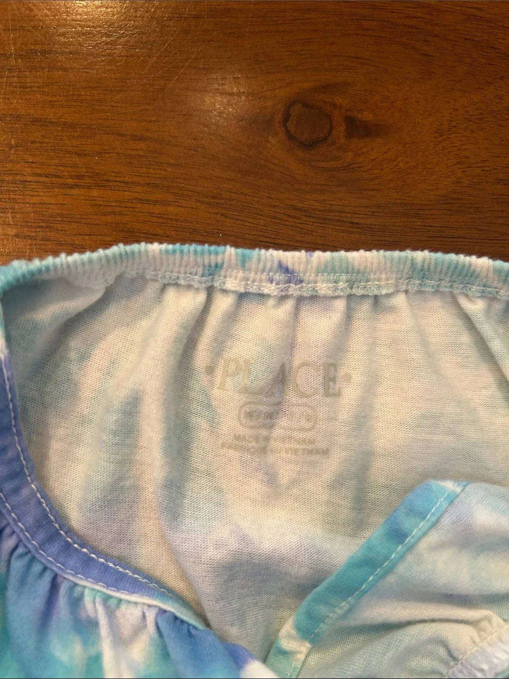 Girls Blue & Purple Tie-Dye Romper-Children’s Place size medium (7/8)